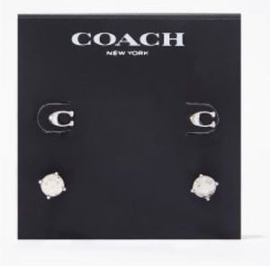 ‼️SOLD‼️ Coach Signature C Stud Earring Set